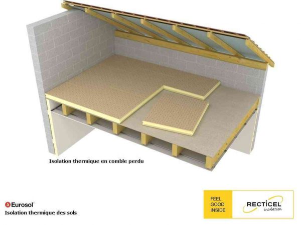 AST14859569M-XL 4 Dalle isolante polyurethane Eurosol - 100 mm - R 4.65