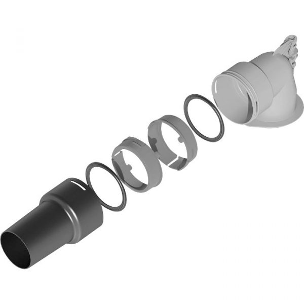 Adapt coudé joint bche Ø80 SF