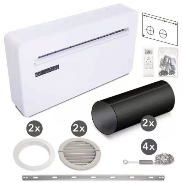 climatiseur-monobloc-mural-accessoires-tempero-cmm3000 Climatiseur réversible monobloc Axelair sans unité extérieure CMM2001