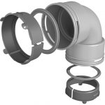 Coude PEHD 90° ø75+joints