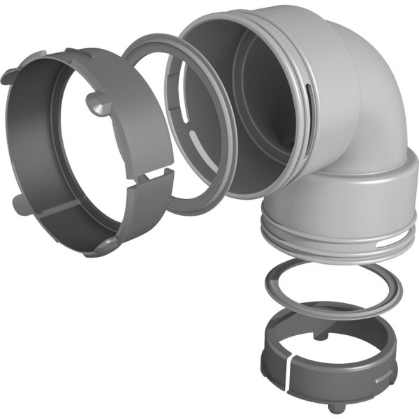 Coude PEHD 90° ø75+joints