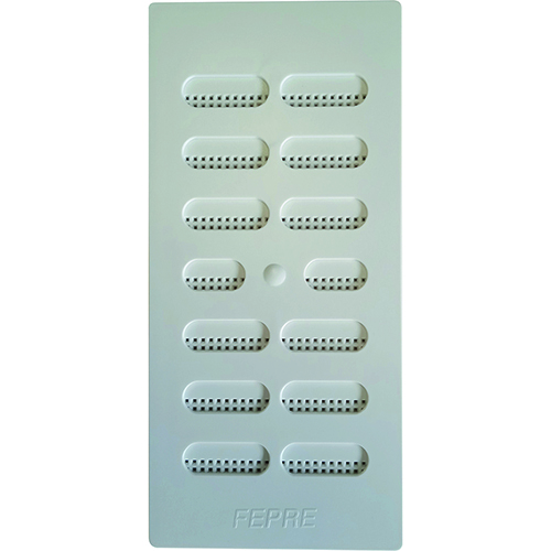 Grille plst blc mstq rég284X107