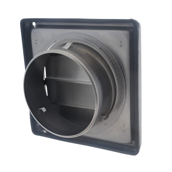 Grille inox volets grav. Ø150