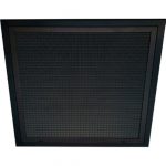 Grille de reprise alu noire M45 60x60
