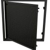 Grille de reprise alu noire M45 60x60