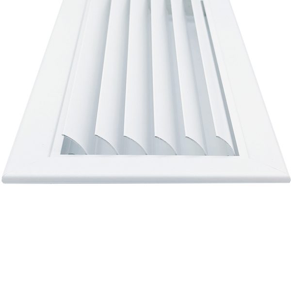 Grille lame courbe Al blc 50x15