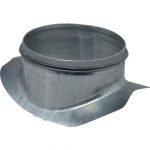 Piquage circulaire 90° à joint080x080mm