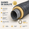 Gaine Flexible Isolée Ø127 mm – 6 m | VMC Double Flux & Clim
