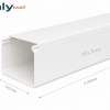 bl75x110 Goulotte de Climatisation PVC | Blanc & Ivoire