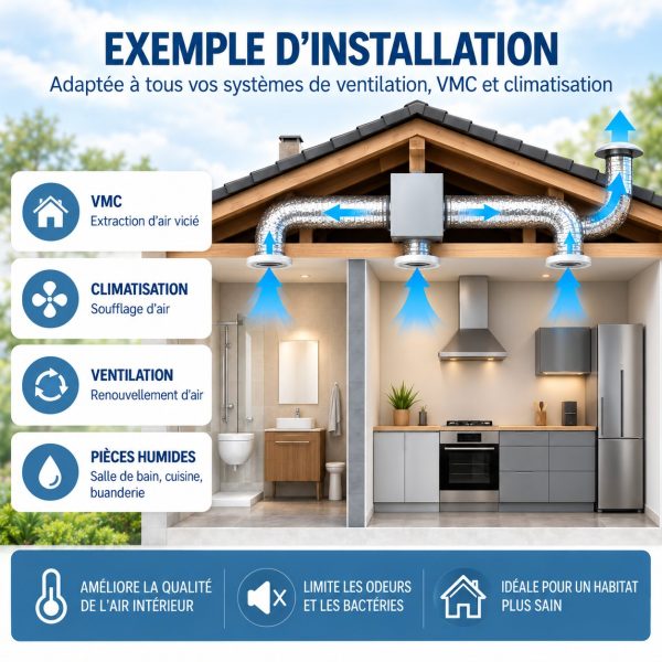 gaine-alu-antibacterienne-onlyduct-installation-vmc-maison Gaine Alu Antibactérienne ONLYDUCT
