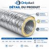 gaine-alu-insonorisee-onlyduct-detail Gaine Alu Flexible Insonorisée - 10m ONLYDUCT
