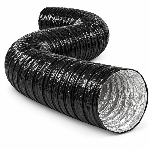 Gaine Alu Noir Flexible 6 Couches ONLYDUCT