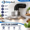 Gaine Alu Noir Flexible 6 Couches ONLYDUCT