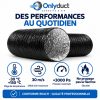 Gaine Alu Noir Flexible 6 Couches ONLYDUCT
