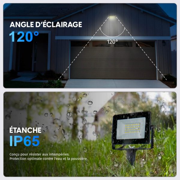 Projecteur LED 50W extérieur IP65 - 4750 lumens - Blanc froid 6000K