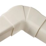 Coude plat variable (angle réglable) pour goulotte clim 80x60 mm – Blanc