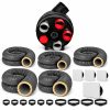 Kit VMC simple flux autoréglable Vortice PENTA KVAPE5D avec 5 gaines isolées ONLYDUCT, 4 bouches design plates et 10 colliers
