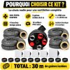 Pourquoi choisir le kit VMC PENTA KVAPE5D : 30 m de gaines isolées, 4 bouches design plates, isolation thermique et acoustique
